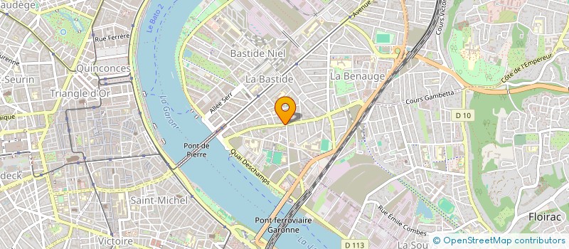 localisation de l'entreprise SYNDICAT COPROPRIETAIRES RES LA BENAUGE  BORDEAUX