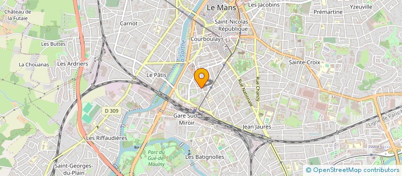 localisation de l'entreprise SYNDICAT COPROPRIETAIRES RES LA PELOUSE  LE MANS