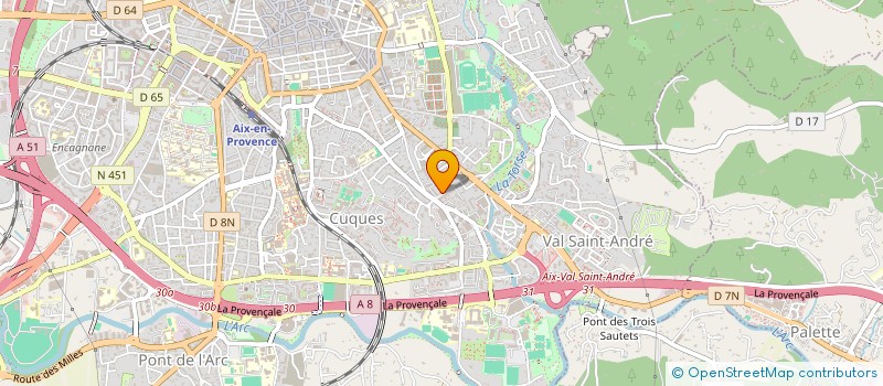 localisation de l'entreprise SYNDICAT COPROPRIETAIRES RES LE PONANT à AIX-EN-PROVENCE