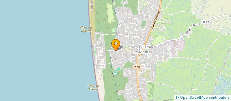 localisation de l'entreprise SYNDICAT COPROPRIETAIRES RES LES BLEUETS  NOTRE-DAME-DE-MONTS