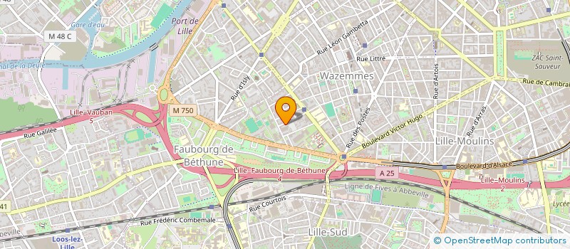 localisation de l'entreprise SYNDICAT COPROPRIETAIRES RES MONTEBELLO à LILLE