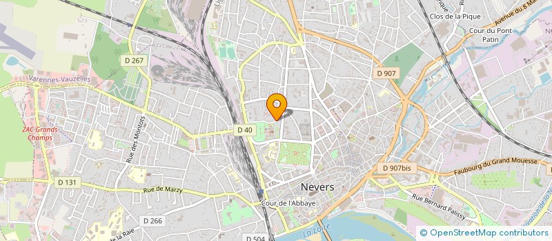localisation de l'entreprise SYNDICAT COPROPRIETAIRES RES.PERRIERES 2 à NEVERS