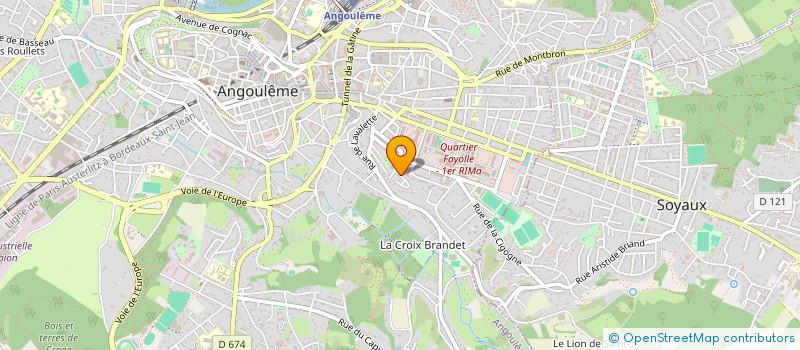 localisation de l'entreprise SYNDICAT COPROPRIETAIRES RESID BELLEVUE à ANGOULEME