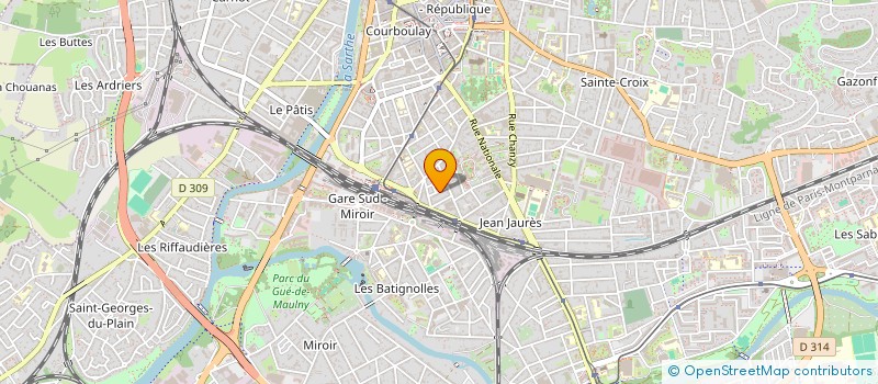 localisation de l'entreprise SYNDICAT COPROPRIETAIRES RESID CERVANTES  LE MANS