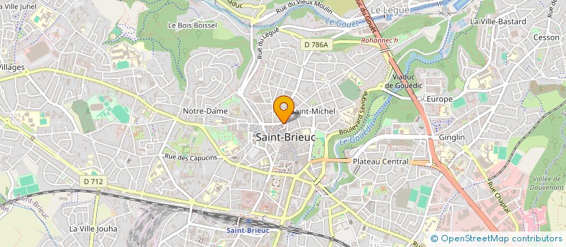 localisation de l'entreprise SYNDICAT COPROPRIETAIRES RESID EXCALIBUR à SAINT-BRIEUC