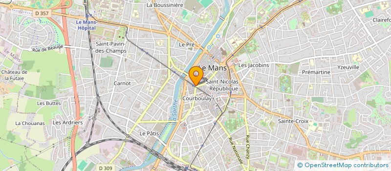 localisation de l'entreprise SYNDICAT COPROPRIETAIRES RESID SARRAZIN  LE MANS