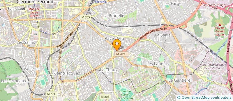 localisation de l'entreprise SYNDICAT COPROPRIETAIRES RESIDENCE  CLERMONT-FERRAND