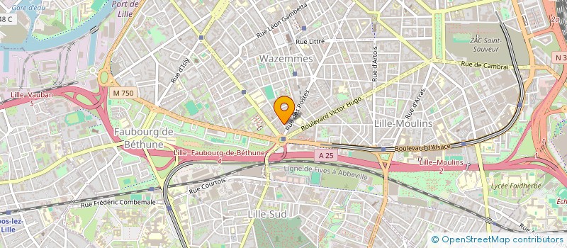 localisation de l'entreprise SYNDICAT COPROPRIETAIRES RESIDENCE IN SIDE à LILLE