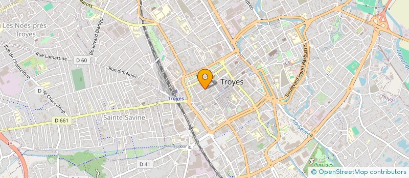 localisation de l'entreprise SYNDICAT COPROPRIETAIRES RESIDENCE LES TEMPLIERS  TROYES