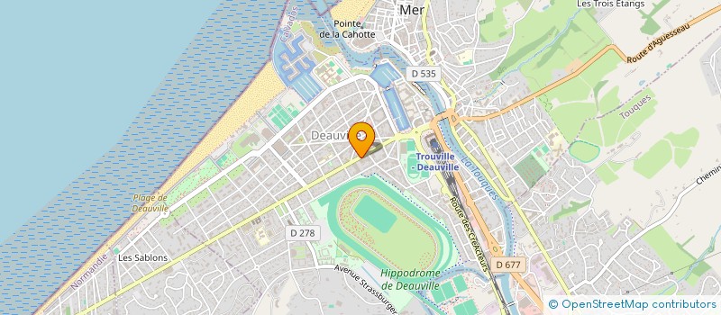 localisation de l'entreprise SYNDICAT COPROPRIETAIRES RESIDENCE PASSY  DEAUVILLE