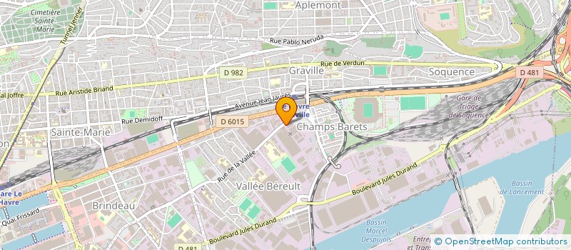 localisation de l'entreprise SYNDICAT COPROPRIETAIRES RUE LA VALLEE à LE HAVRE