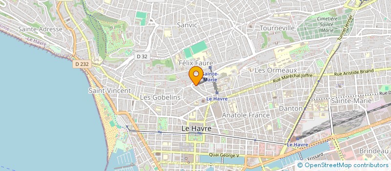 localisation de l'entreprise SYNDICAT COPROPRIETAIRES RUE ST MICHEL à LE HAVRE