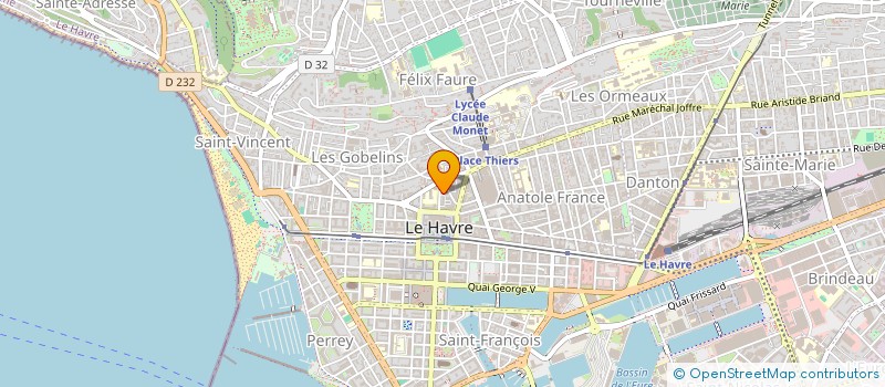 localisation de l'entreprise SYNDICAT COPROPRIETAIRES S 62 C à LE HAVRE