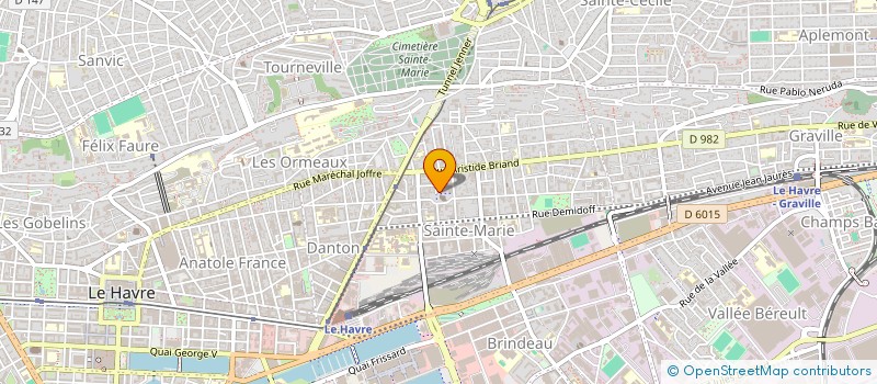 localisation de l'entreprise SYNDICAT COPROPRIETAIRES STE MARIE à LE HAVRE