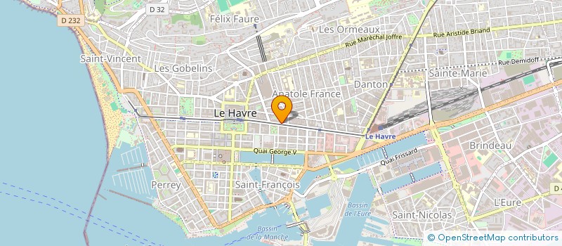 localisation de l'entreprise SYNDICAT COPROPRIETAIRES STRASBOURG 97 à LE HAVRE