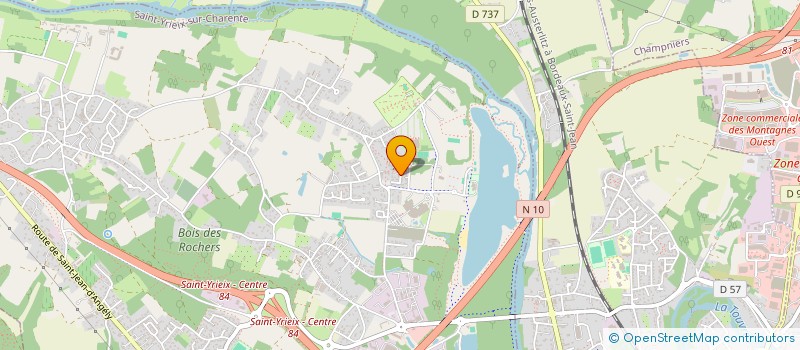 localisation de l'entreprise SYNDICAT COPROPRIETAIRES UNION DES HAMEAUX DE FONTASTIER  SAINT-YRIEIX-SUR-CHARENTE