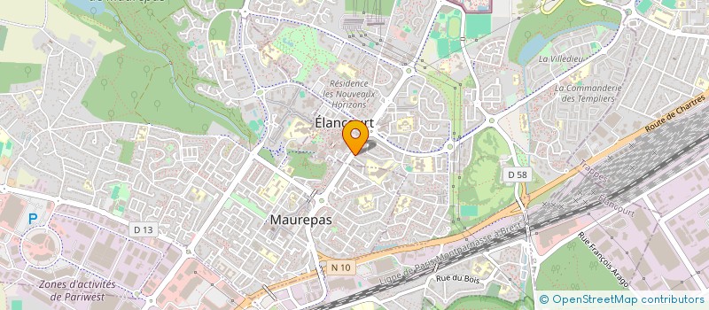 localisation de l'entreprise SYNDICAT COPROPRIETAIRES VILLA DES LYS  ELANCOURT