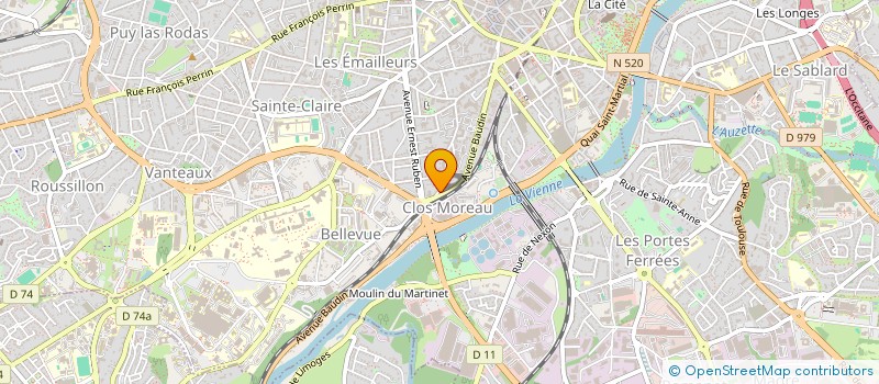 localisation de l'entreprise SYNDICAT COPROPRIETAIRES VILLA FLAUBERT à LIMOGES