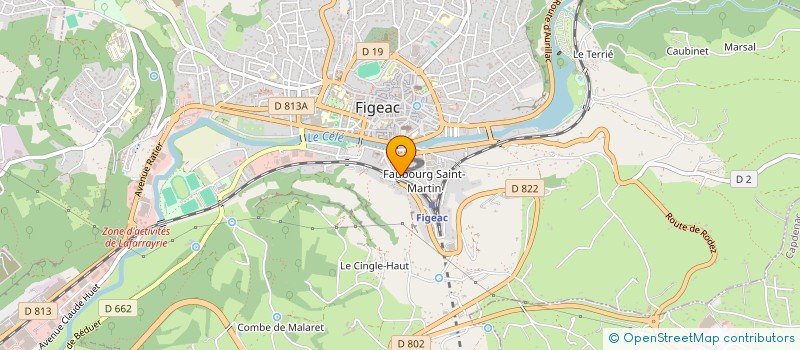 localisation de l'entreprise SYNDICAT COPROPRIETE  FIGEAC