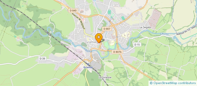 localisation de l'entreprise SYNDICAT COPROPRIETE  GRAMAT