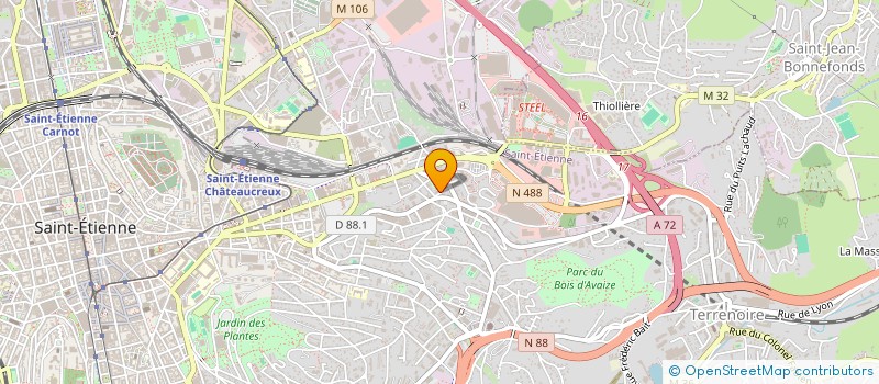 localisation de l'entreprise SYNDICAT COPROPRIETE 1 - 3 R DE MONTHIEU  SAINT-ETIENNE