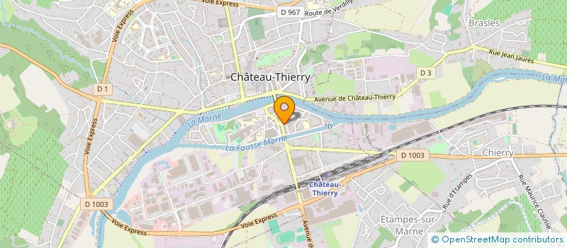 localisation de l'entreprise SYNDICAT COPROPRIETE 1 RUE EMILE MORLOT à CHATEAU-THIERRY