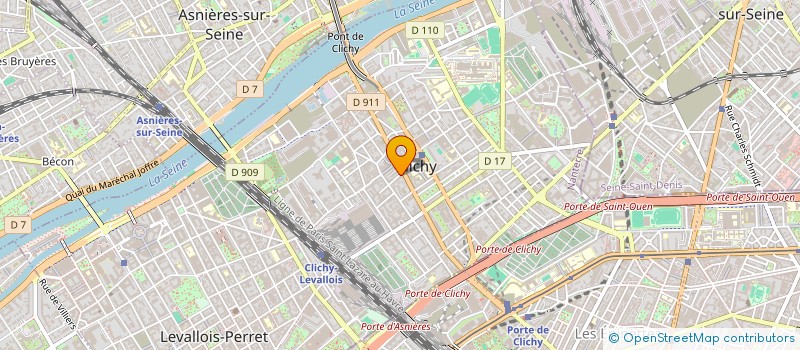localisation de l'entreprise SYNDICAT COPROPRIETE 11 RUE AUFFAY à CLICHY