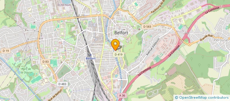localisation de l'entreprise SYNDICAT COPROPRIETE 11 RUE DEGOMBERT  BELFORT