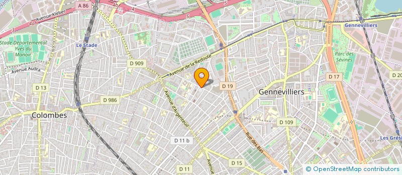 localisation de l'entreprise SYNDICAT COPROPRIETE 114 RUE EMILE ZOLA  ASNIERES-SUR-SEINE