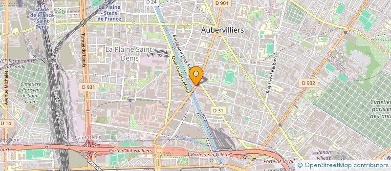 localisation de l'entreprise SYNDICAT COPROPRIETE 119 AV VICTOR HUGO  AUBERVILLIERS