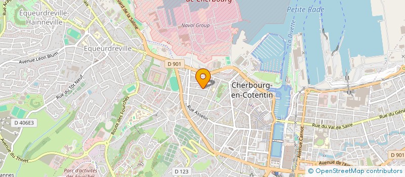 localisation de l'entreprise SYNDICAT COPROPRIETE 12 RUE JEAN MARAIS  CHERBOURG-EN-COTENTIN