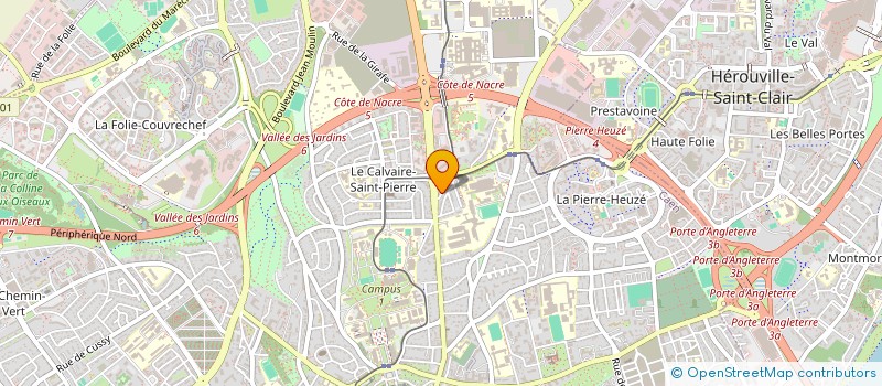 localisation de l'entreprise SYNDICAT COPROPRIETE 129 RUE DELIVRANDE à CAEN