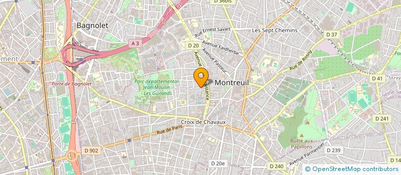 localisation de l'entreprise SYNDICAT COPROPRIETE 14 RUE DE LA BEAUNE à MONTREUIL