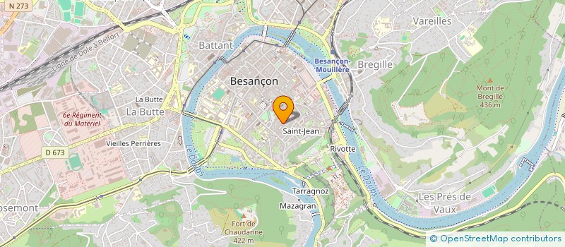 localisation de l'entreprise SYNDICAT COPROPRIETE 14 RUE RONCHAUX  BESANCON