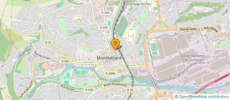 localisation de l'entreprise SYNDICAT COPROPRIETE 16 RUE DE L'ETUVE  MONTBELIARD
