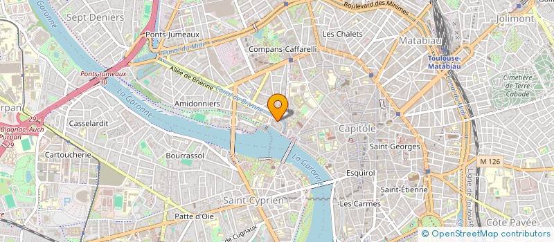 localisation de l'entreprise SYNDICAT COPROPRIETE 19 ALL DE BRIENNE à TOULOUSE