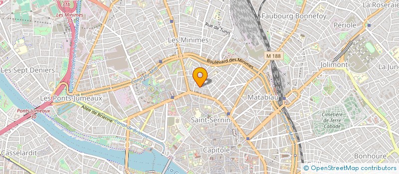 localisation de l'entreprise SYNDICAT COPROPRIETE 19 RUE DULAURIER à TOULOUSE