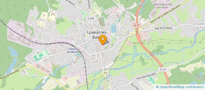 localisation de l'entreprise SYNDICAT COPROPRIETE 2 R CHARLES NODIER  LUXEUIL-LES-BAINS