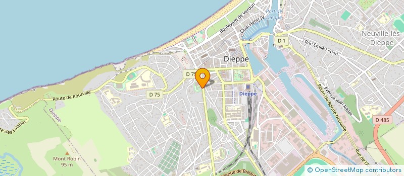 localisation de l'entreprise SYNDICAT COPROPRIETE 22 RUE GAMBETTA  DIEPPE