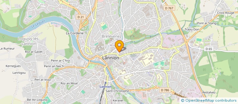 localisation de l'entreprise SYNDICAT COPROPRIETE 24 PL MARCHALLAC H  LANNION