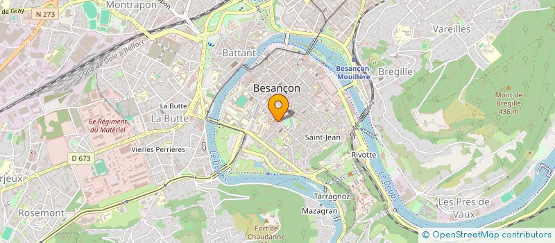 localisation de l'entreprise SYNDICAT COPROPRIETE 24 RUE MEGEVAND  BESANCON