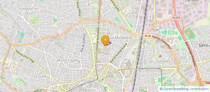 localisation de l'entreprise SYNDICAT COPROPRIETE 29 RUE LAFAYETTE  DIJON