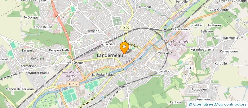 localisation de l'entreprise SYNDICAT COPROPRIETE à LANDERNEAU