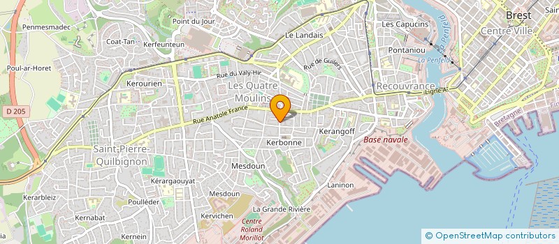 localisation de l'entreprise SYNDICAT COPROPRIETE à BREST