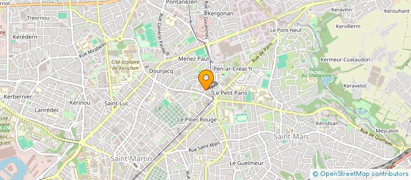 localisation de l'entreprise SYNDICAT COPROPRIETE à BREST