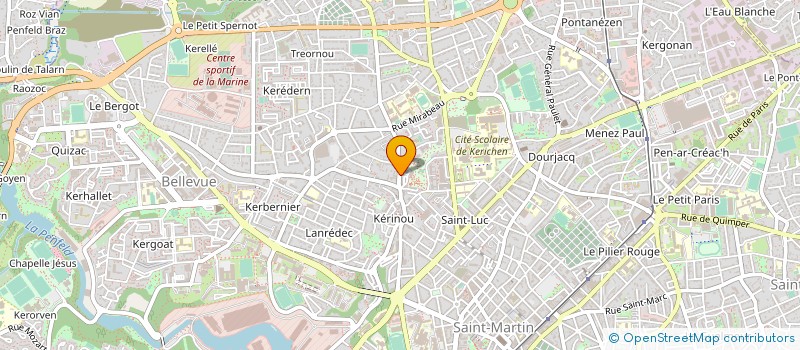 localisation de l'entreprise SYNDICAT COPROPRIETE à BREST
