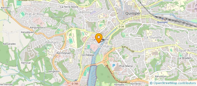 localisation de l'entreprise SYNDICAT COPROPRIETE  QUIMPER