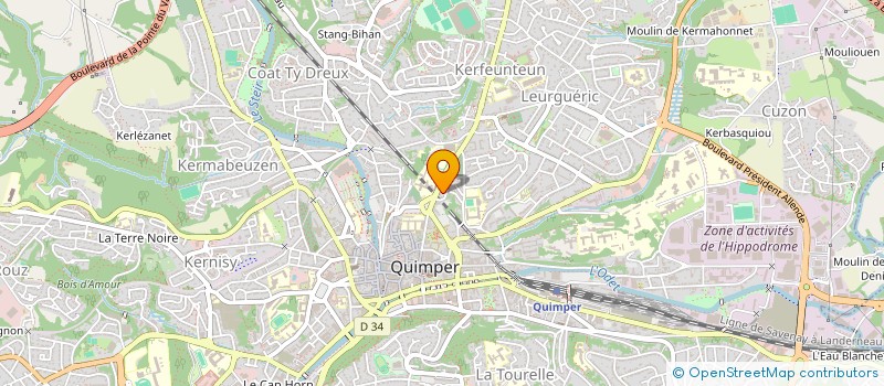 localisation de l'entreprise SYNDICAT COPROPRIETE  QUIMPER