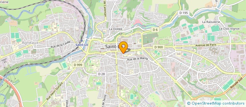 localisation de l'entreprise SYNDICAT COPROPRIETE 37 ET 39 R LETURC  SAINT-LO