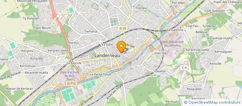 localisation de l'entreprise SYNDICAT COPROPRIETE à LANDERNEAU